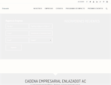 Tablet Screenshot of enlazadot.com